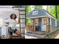 Beautifully designed backyard shed tiny house  simple luxury living