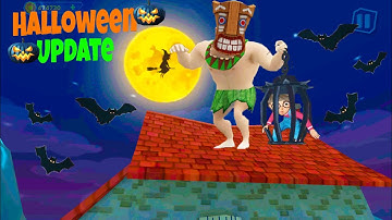 Dark Riddle Update 15.5 Halloween 🎃 🎃 Funny ( Mod Skin TIKI ) Neighbor Game P74