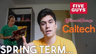 Caltech 2022 Spring term - Day in the life (Five Guys, Cheesecake Factory)#caltech #biology #student