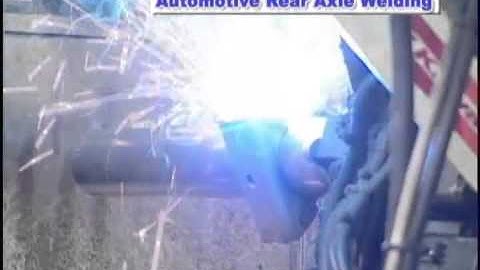 Fixtureless Arc Welding of an Axle - Kawasaki Robotics