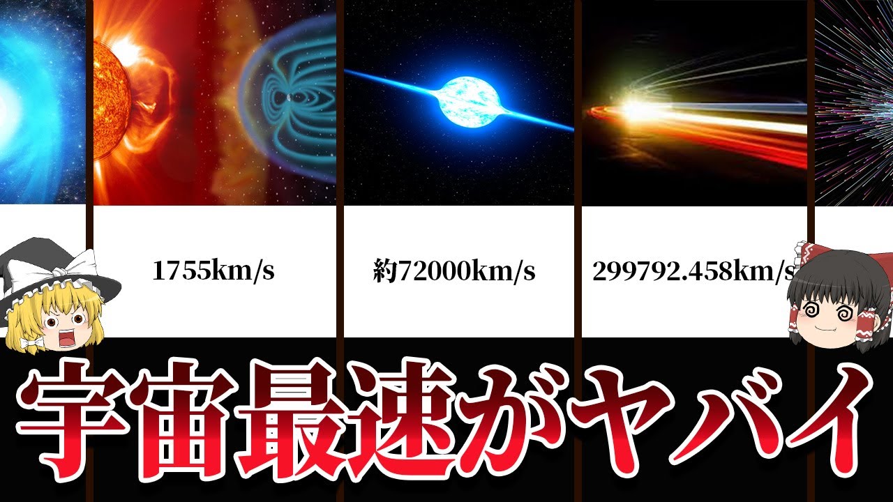 【ゆっくり解説】宇宙の最速ランキング