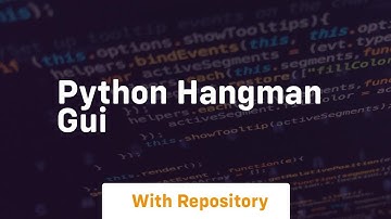python hangman gui