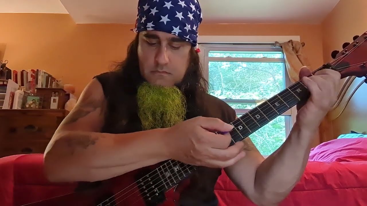 How to play the Open String Pull-Off: Guitar Harmonic Slide Technique