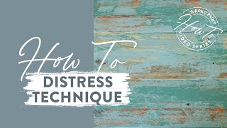 Episode 15 - Tjhoko Paint How-To Series | How to Vaseline distress technique | Chippy aged look