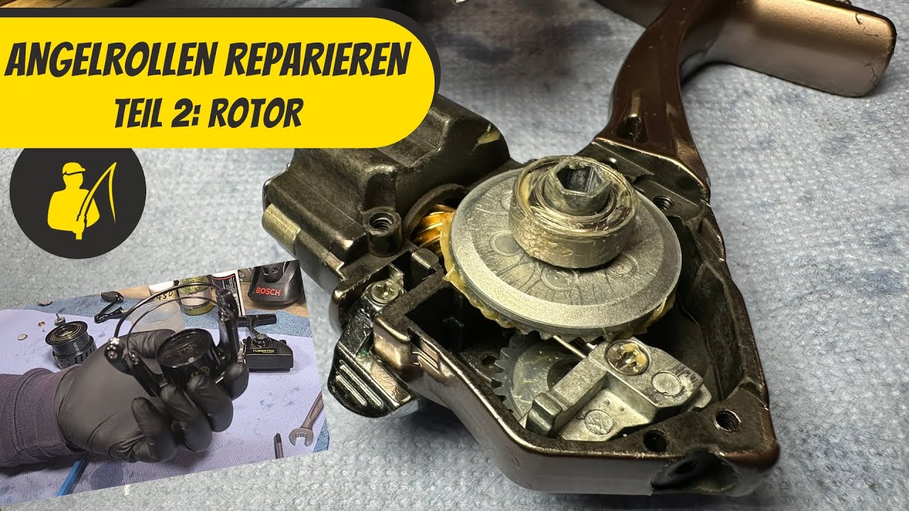 Angelrollen reparieren Teil 2 - Rotor
