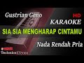 Sia sia mengharap cintamu  gustrian geno  nada rendah pria   karaoke  kn7000