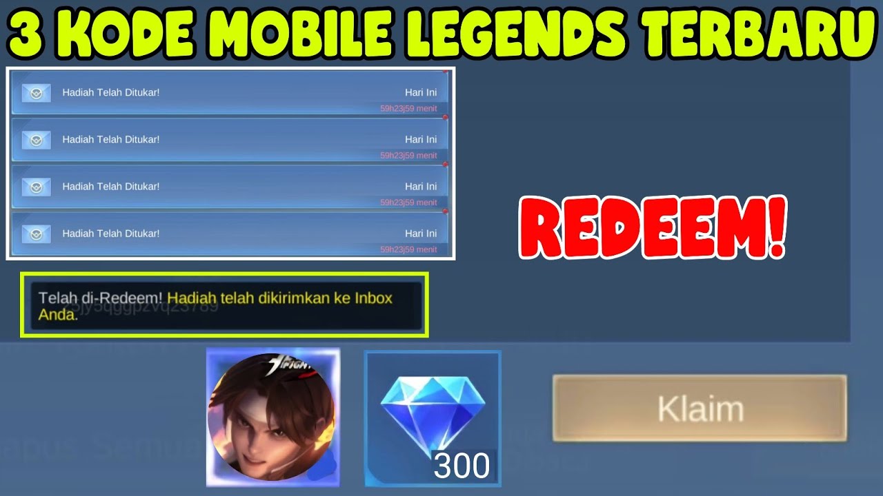 TERBARU! 3 KODE REDEEM ML TERBARU - KODE REDEEM MOBILE LEGENDS KODE REDEEM ML HARI INI FEBRUARI 2026
