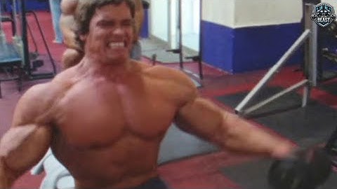 HEAVY Shoulder Day With Arnold Schwarzenegger - Old School Bodybuilding Training