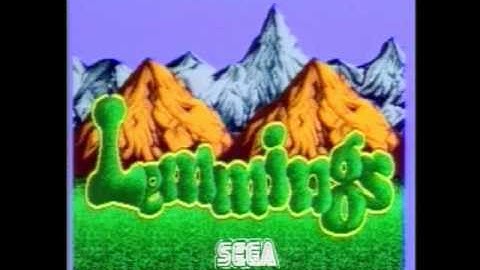 Lemmings Ad for Sega 1991