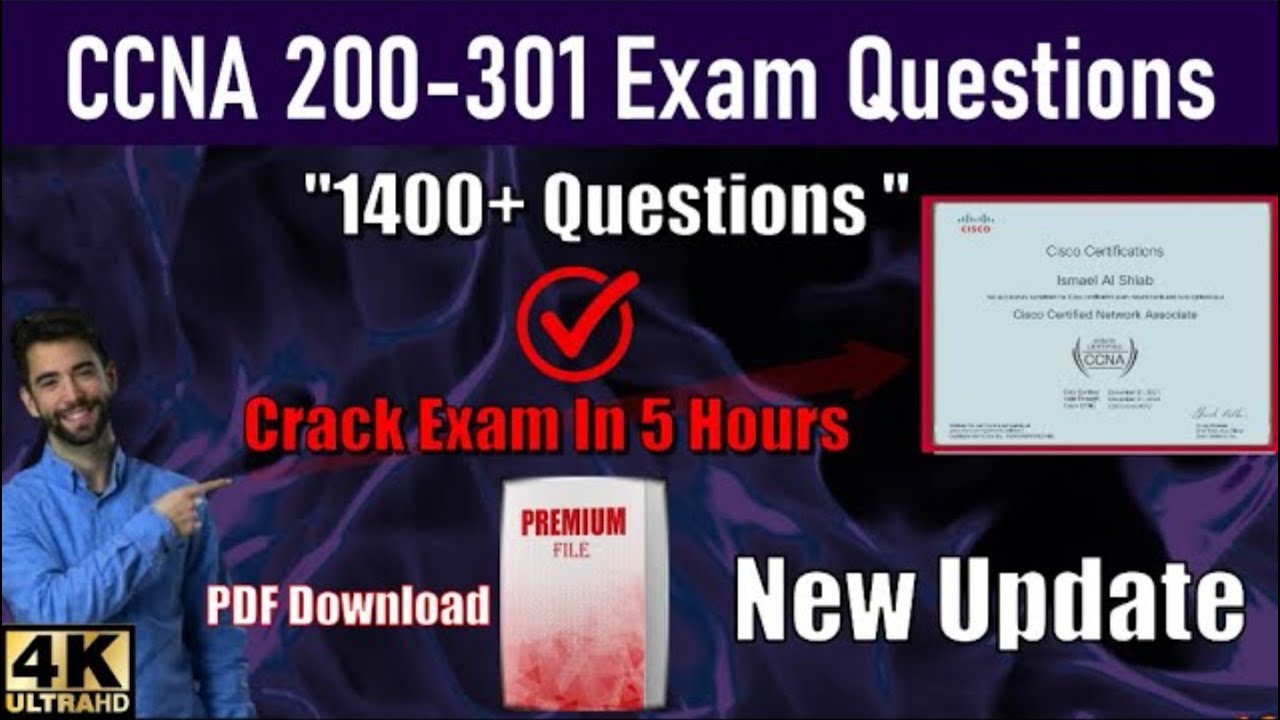 📋CCNA 200-301 Paid Questions Free 2025✅1400+ Real Questions | Cisco Certified Network Associate🔥