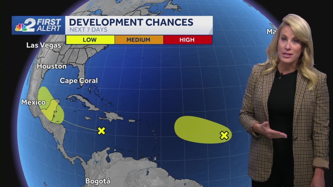 Tracking three tropical disturbances in the Atlantic - YouTube