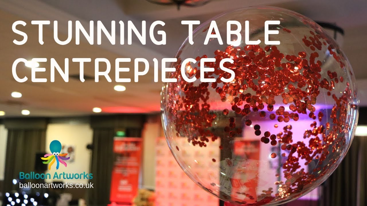 Stunning corporate event decor table centrepieces Balloon Artworks