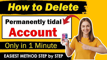 How to Delete Tidal Account Permanently  | Cancel Tidal Account | permanently delete tidal account