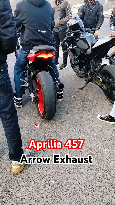 Aprilia 457 With Arrow Exhaust Crazy Sound || #apriliars457 #arrowexhaust #ytshots #shortsfeed
