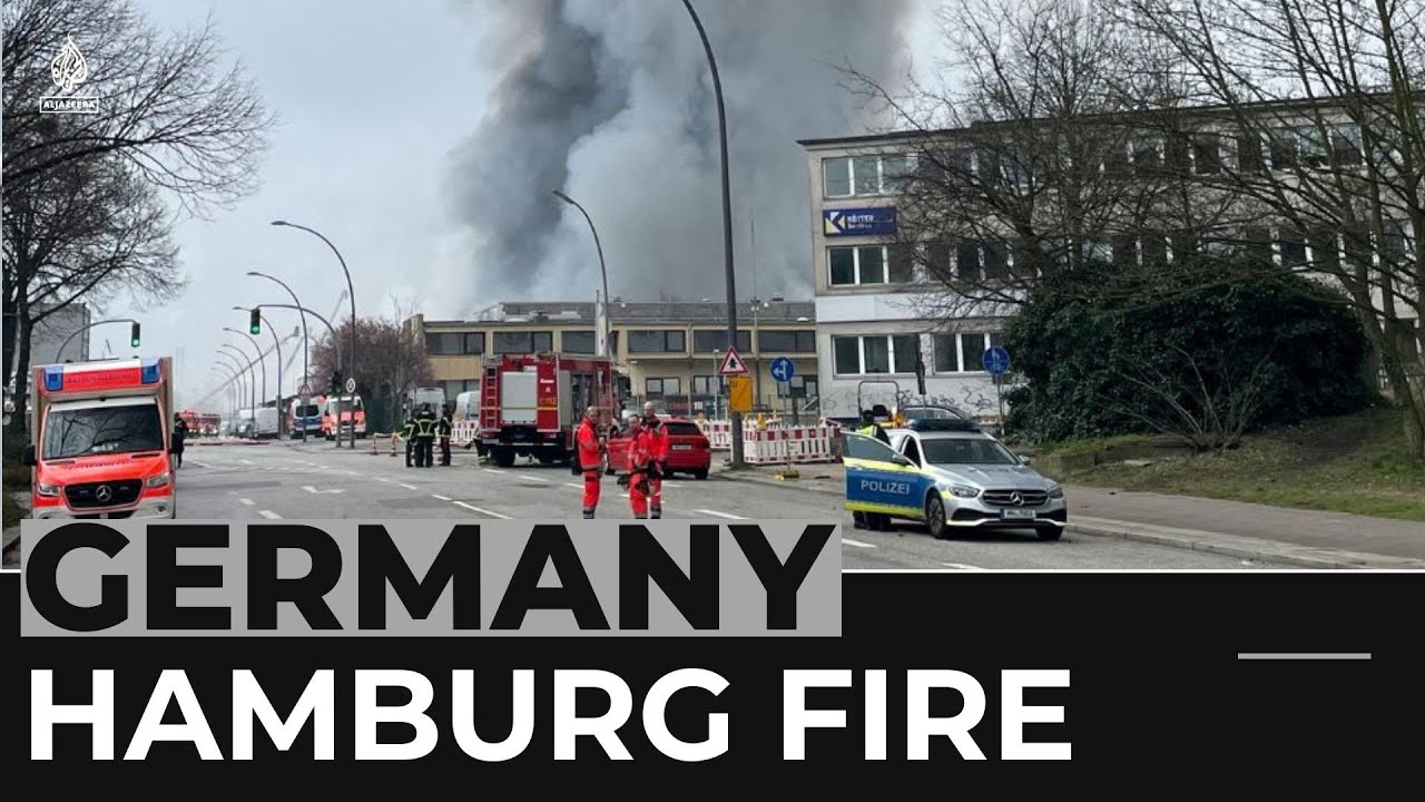 Dozens evacuated as smoke from Hamburg fire halts trains YouTube