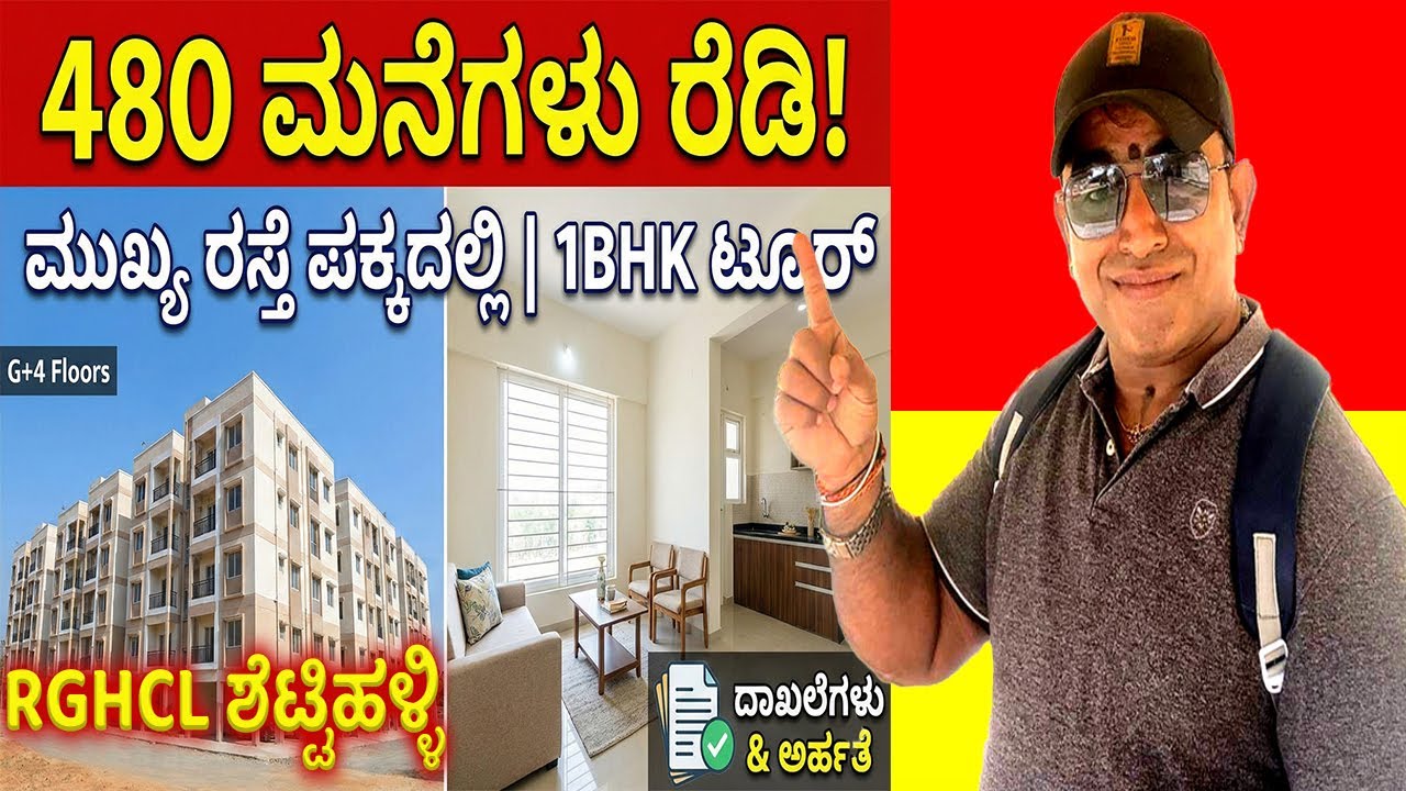 Inside RGRHCL Shettyhalli: 480 Homes Ready! 1BHK Interior Tour | Main Road Property | ಶೆಟ್ಟಿಹಳ್ಳಿ