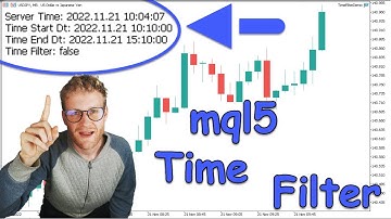 Trading Time Filter Programming Tutorial for MetaTrader 5 | mql5 Coding Lesson