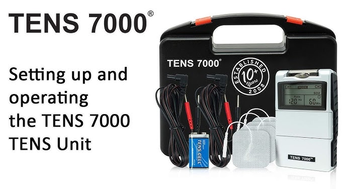 Conquer Your Pain with the Upgraded TENS 7000 Elite Rechargeable TENS Unit  