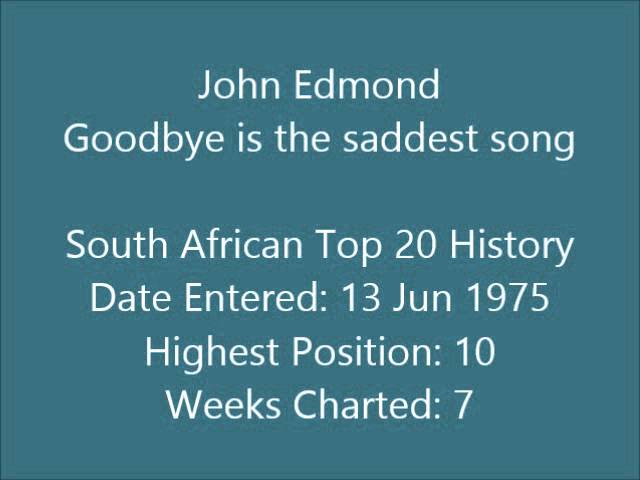 John Edmond - Goodbye is the saddest song
