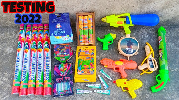 Different Types Of Holi Stash Testing 2022 • Full Fun 🤣 • Holi Colour Testing • Holi items Testing