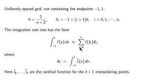 Ch04n1: Numerical integration rules in a more abstract setting