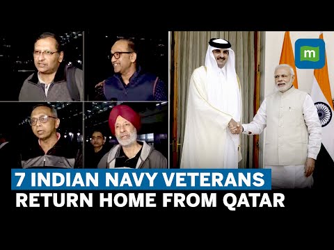 Qatar Releases 8 Indian Navy Veterans Jailed Over Alleged Espionage; 7  Return Home - YouTube