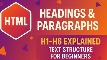 HTML Headings & Paragraphs Explained | Learn h1–h6 & Paragraphs (Beginner Friendly)