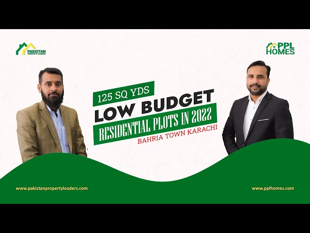 Low budget 125 sq yds residential plots in 2022 Bahria Town Karachi