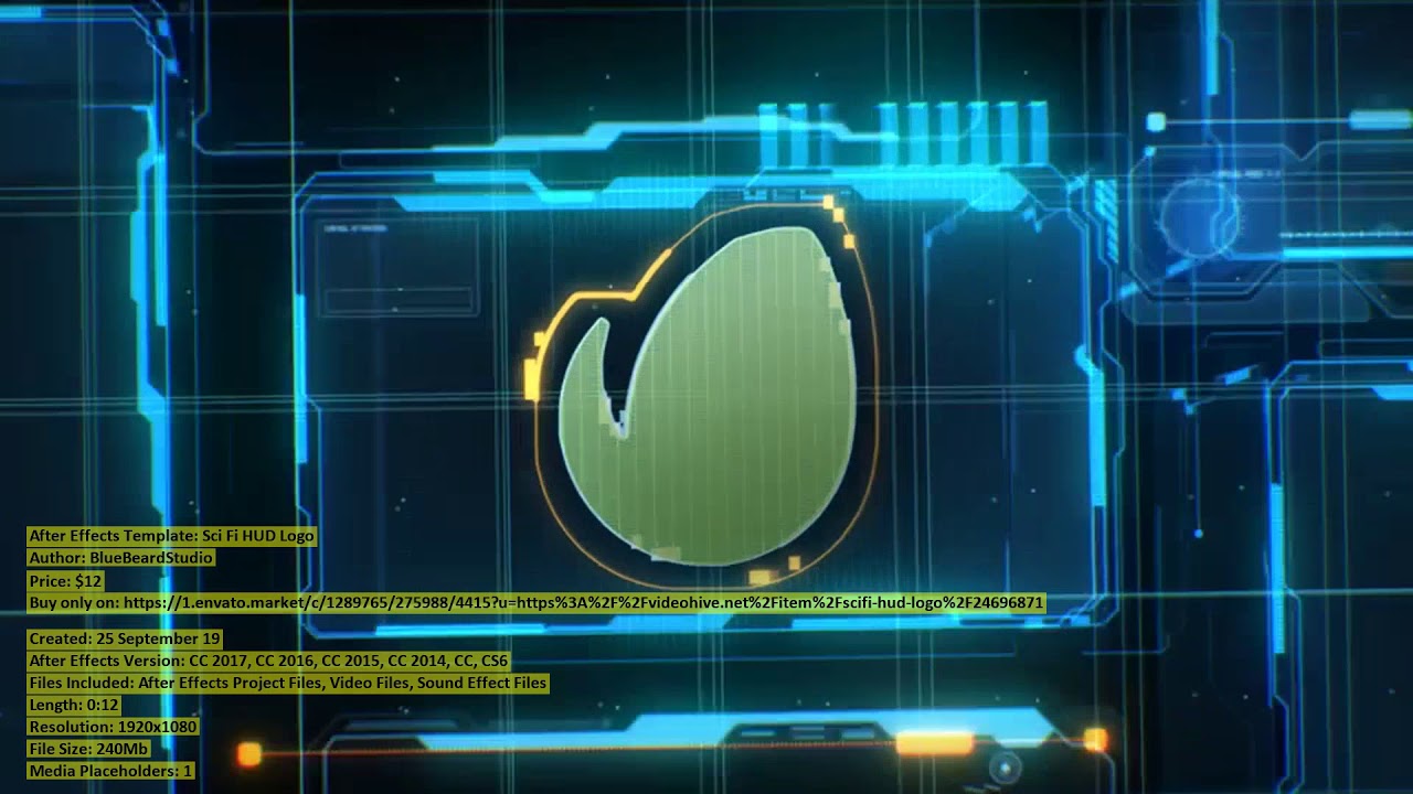 Sci Fi HUD Logo | After Effects Template | VideoHive 24696871 - YouTube