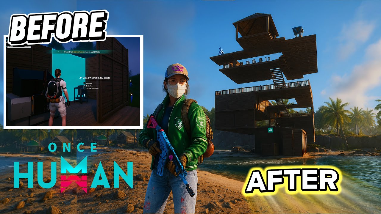 ONCE HUMAN – Membangun Rumah di Tengah Sungai & Diganggu Monster Anomali | Survival Indonesia