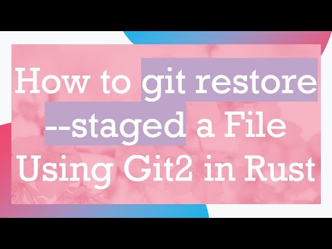 How to git restore --staged a File Using Git2 in Rust
