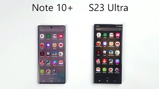 SAMSUNG Note 10+ vs SAMSUNG S23 Ultra - Speed Test!