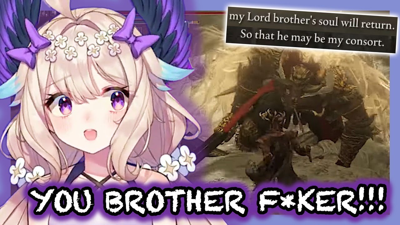 Enna judging Elden Ring DLC Final Boss's relationship and parrying him to death: