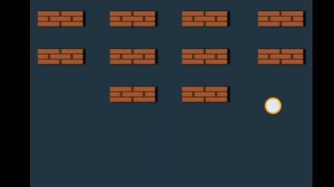Breakout game with javascript jeu de casse brique avec javascript