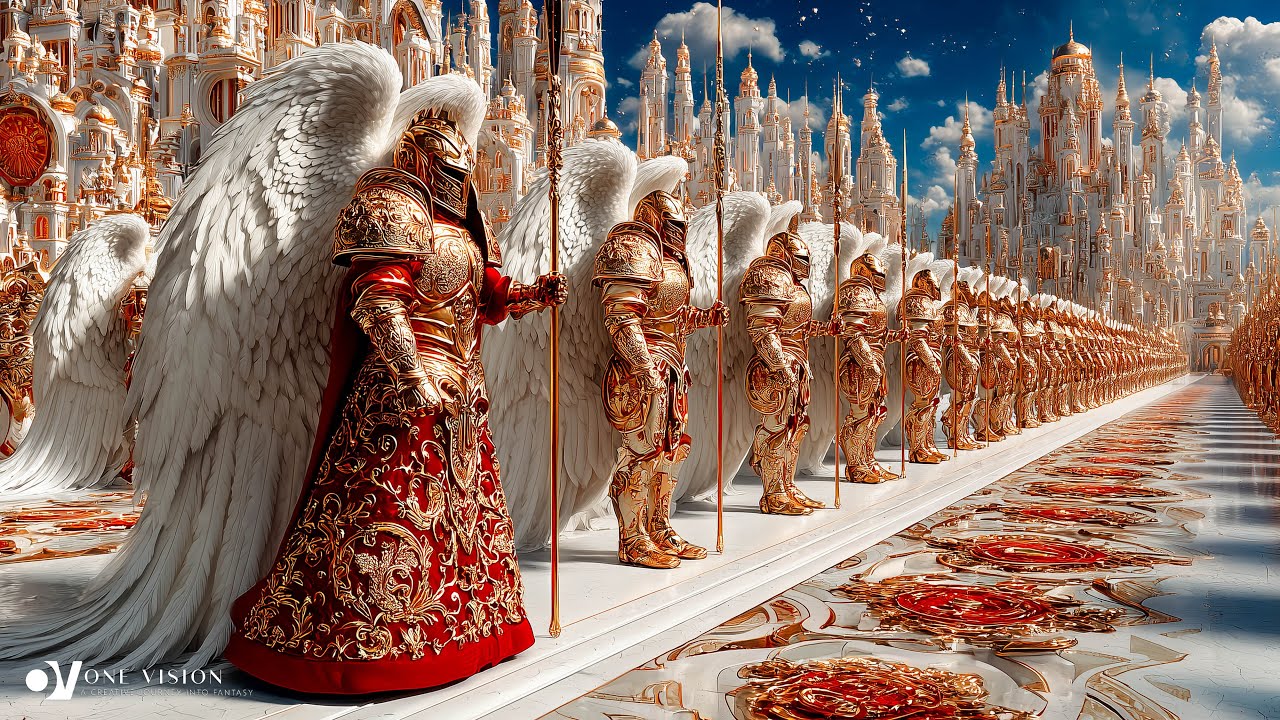 The Golden Guardians of Heaven | Angelic Army Defending the Eternal City in 4K