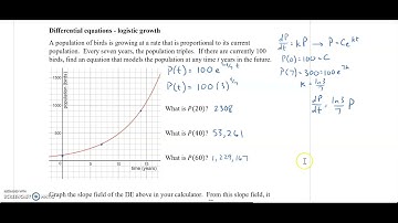 AP Calculus BC - Differential Equations Logistic Growth (1 of 4)