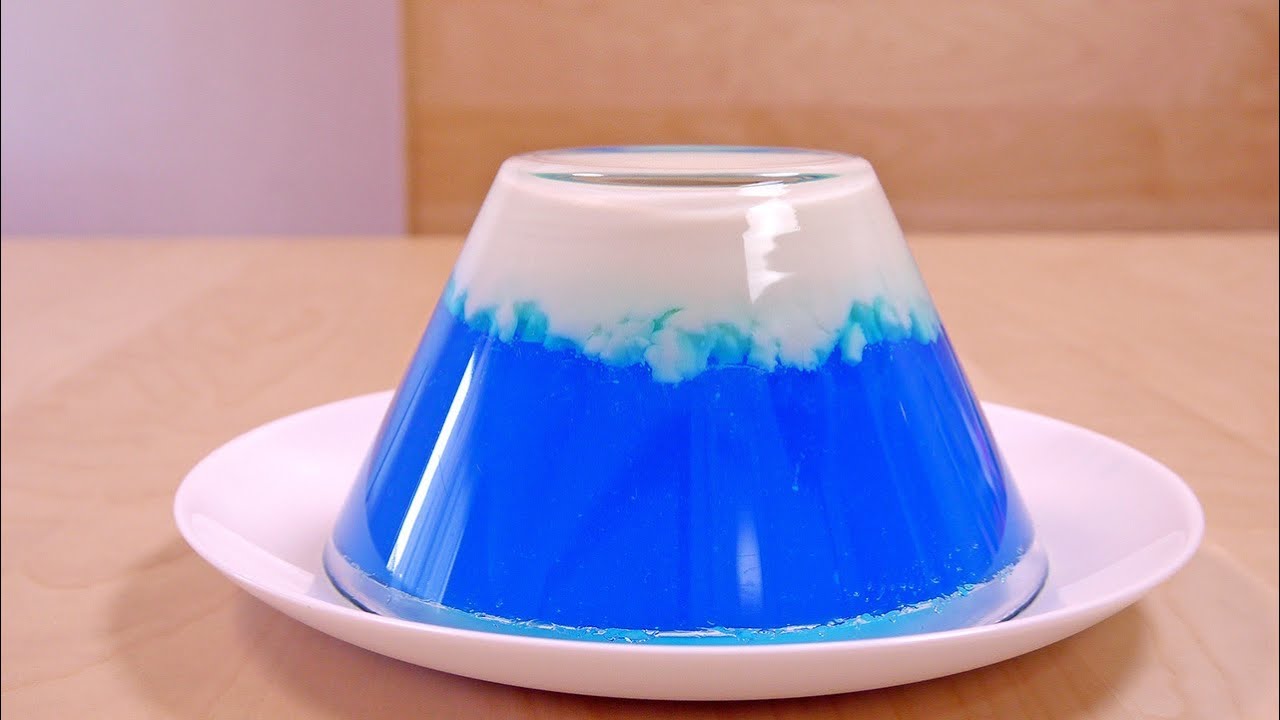 祝 世界遺産登録 富士山ゼリー Mt. Fuji Jelly Recipe | MosoGourmet 妄想グルメ