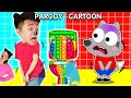 Oh No Pica peed his pants   Good habits for kids   Hot vs Cold challenge   Pica Parody Cartoon