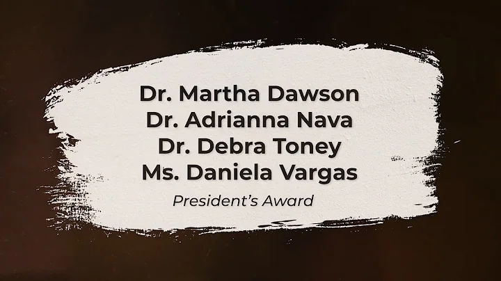 2022 ANA President's Award: Drs. Martha Dawson, Ad...