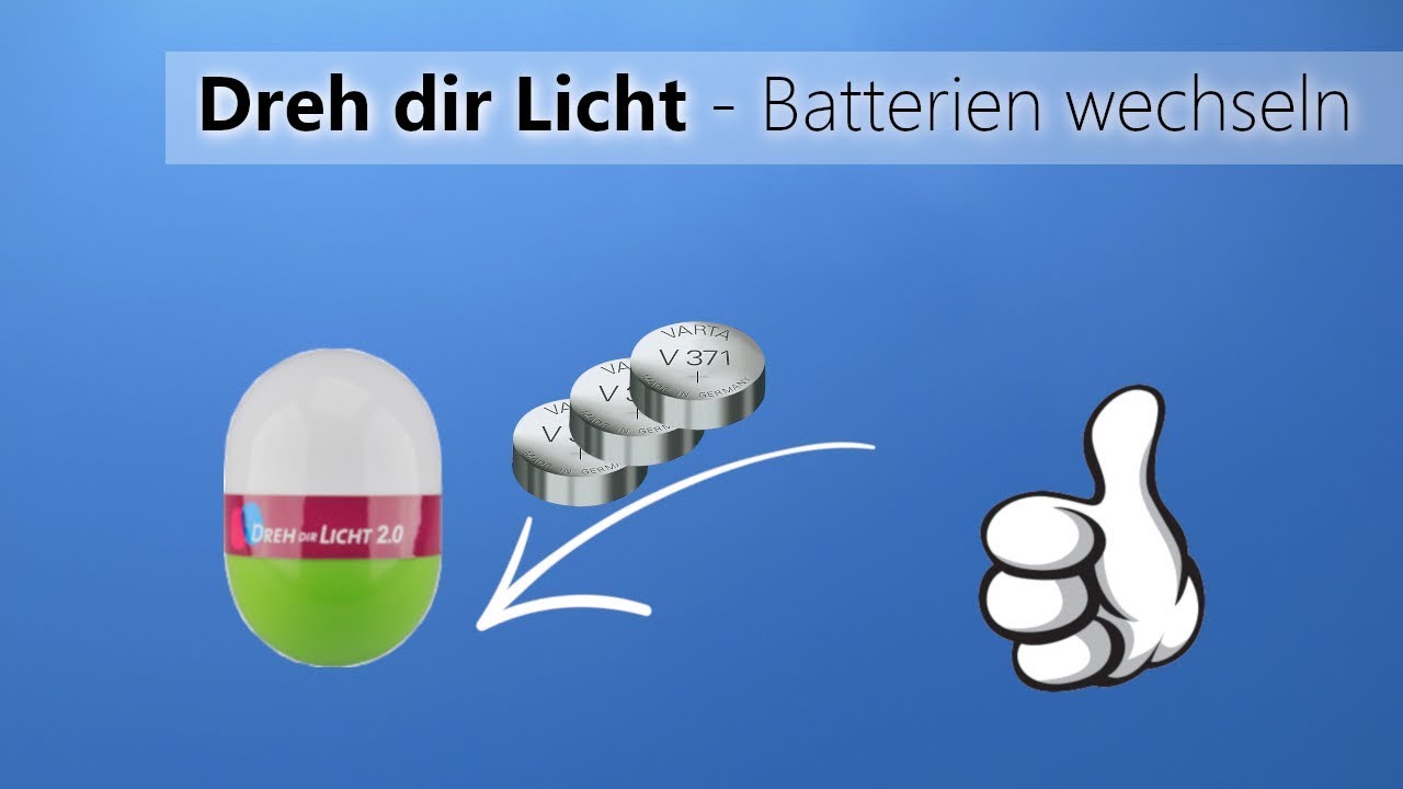 Bei dem LED Dreh dir Licht die Batterien wechseln