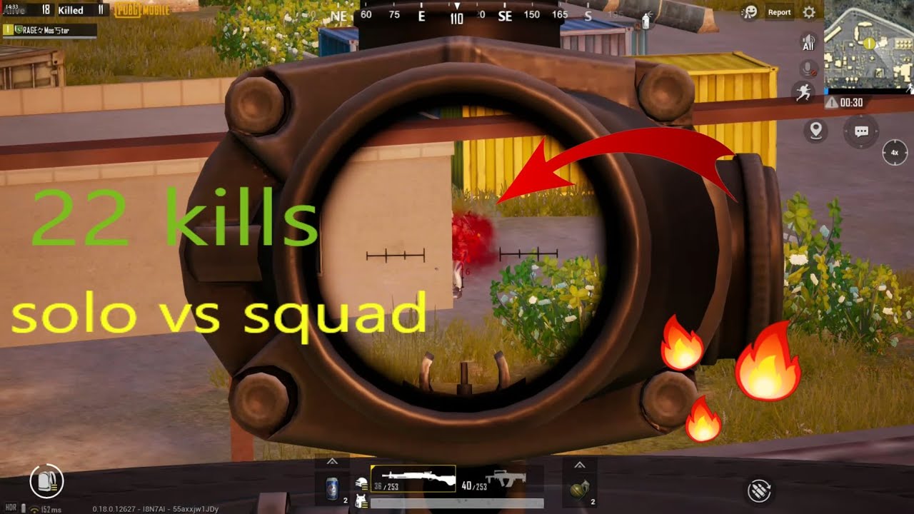 Pubg mobile 22 kills Solo vs Squad - YouTube