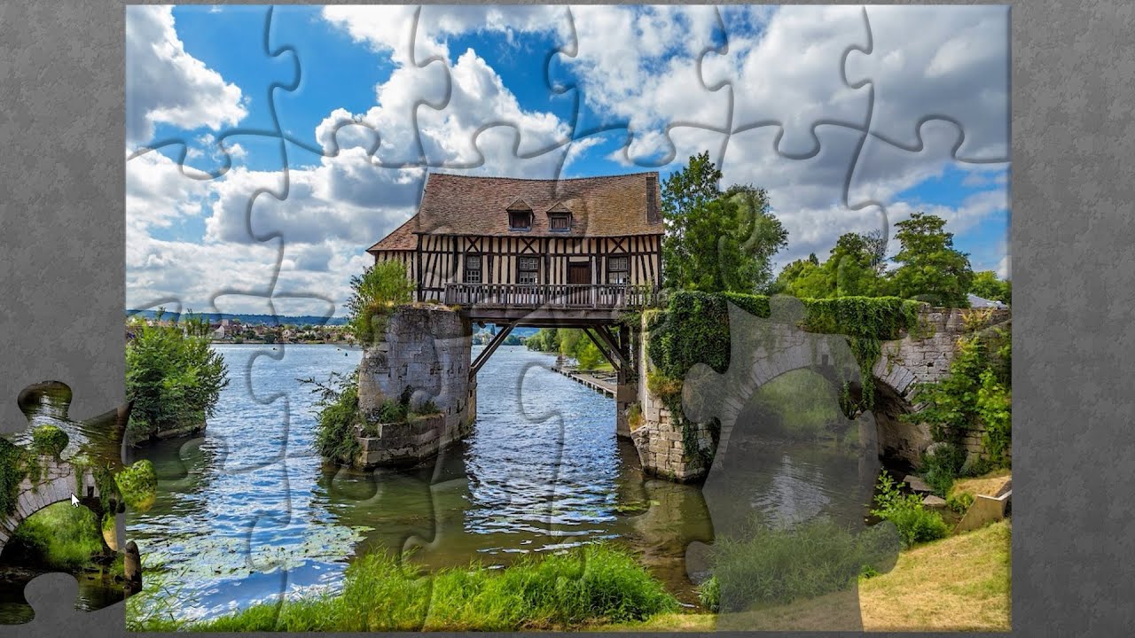 Jigsaw Puzzle Old water mill in Vernon on the Seine 92 YouTube