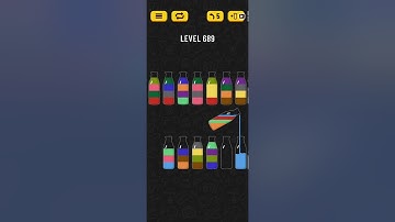 Soda Sort Puzzle Level 689 Walkthrough Solution Android/iOS