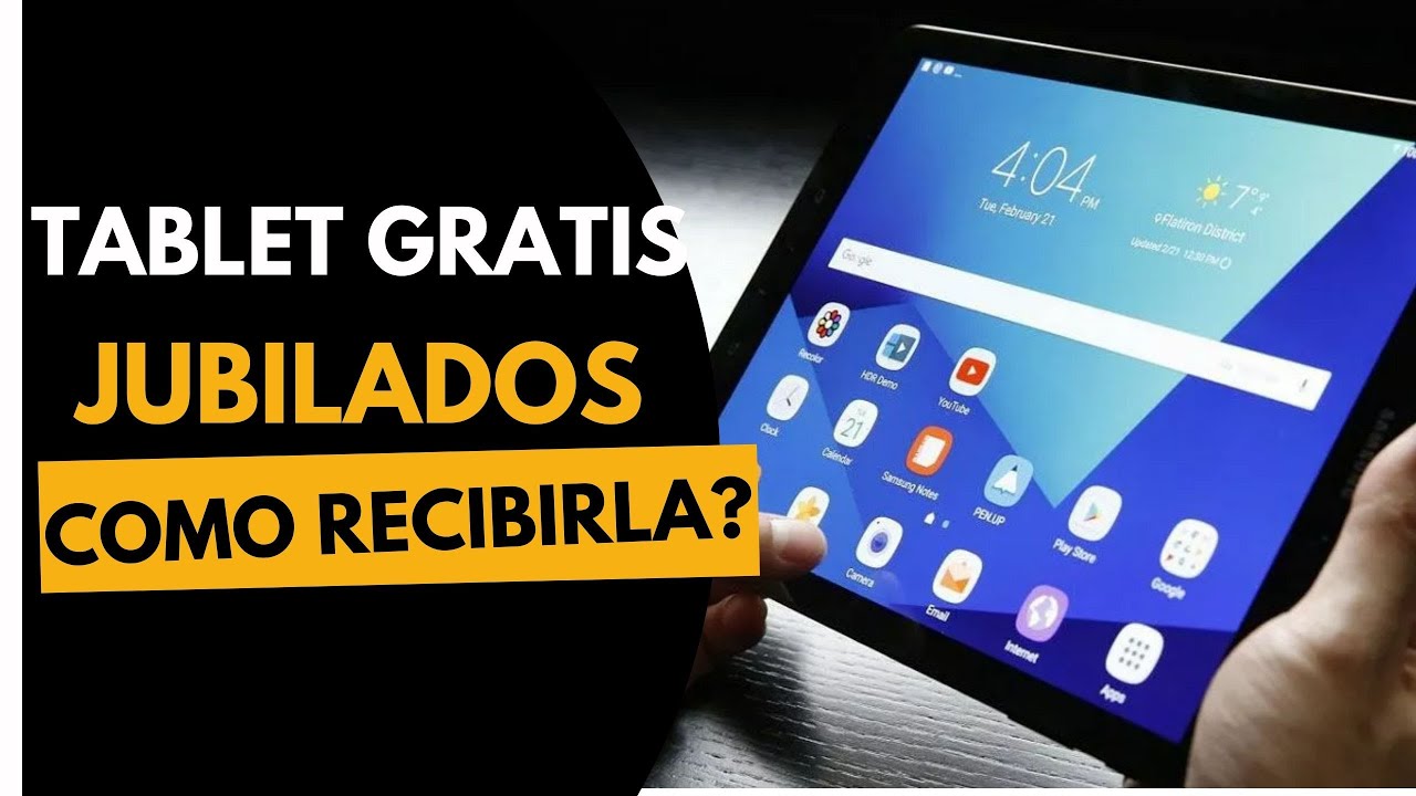 TABLET GRATIS JUBILADOS RECIBIRLA? YouTube