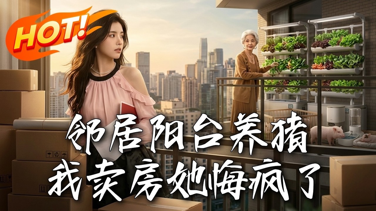 鄰居陽臺養豬，我賣房她悔瘋了