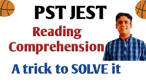 PST JEST | Reading Comprehension || FREE Class || How to solve it || Prof Rasheed Mirani Senior