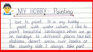 Essay on My hobby painting | My Hobby essay in English |