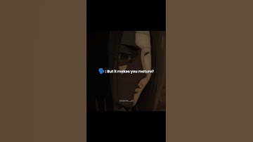 but it makes...    #anime #eren #alone #lonly #broken #sad #hurt #feeling #love #matue #viralshort