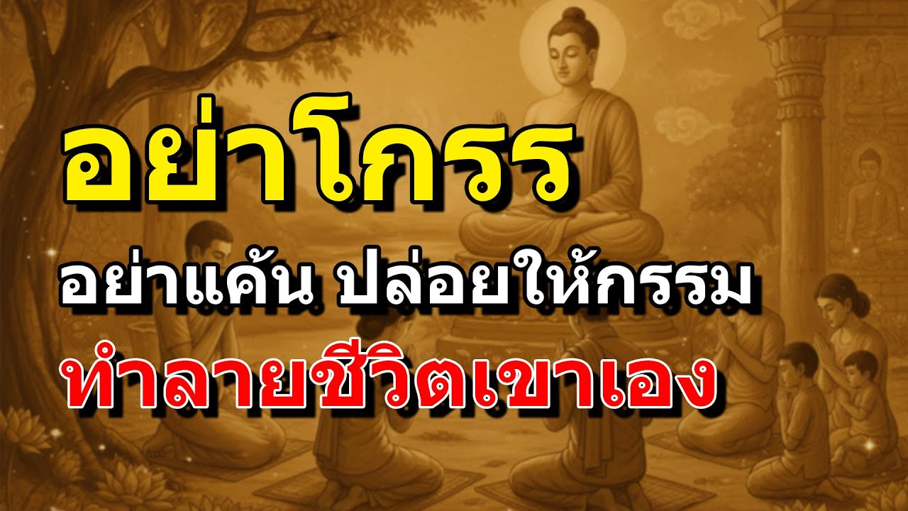 อย่าโกรธ อย่าแค้นใคร ปล่อยให้กรรมทำลายชีวิตเขาเอง #ธรรมะสอนใจ