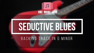 Seductive Blues guitar backing track in Gm